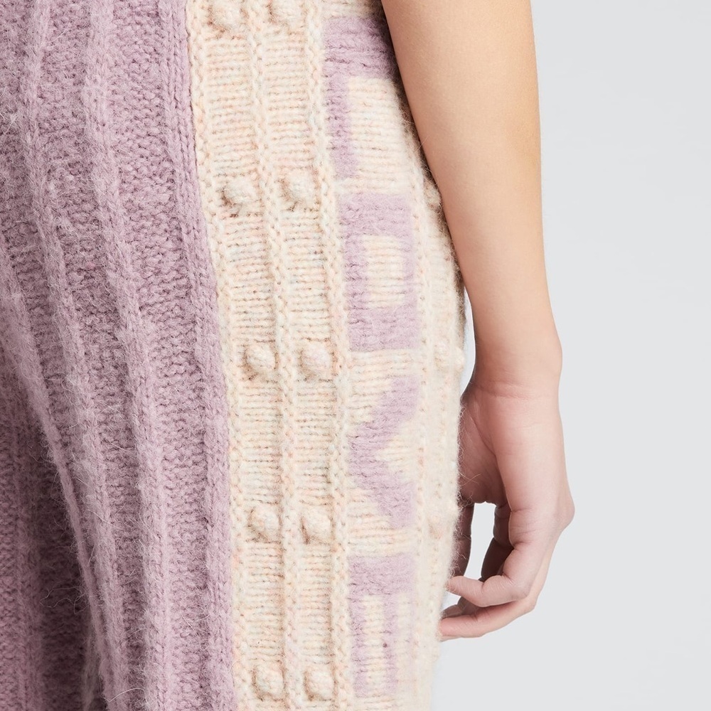 NWT LOVESHACKFANCY Jogger Chunky Bauble‎ Knit Ribbed Alpaca/Wool Lounge Pants M - Picture 12 of 16